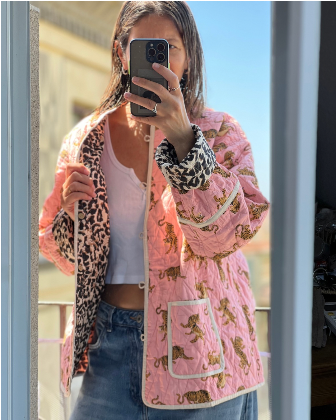 Chaqueta Animal Print Reversible