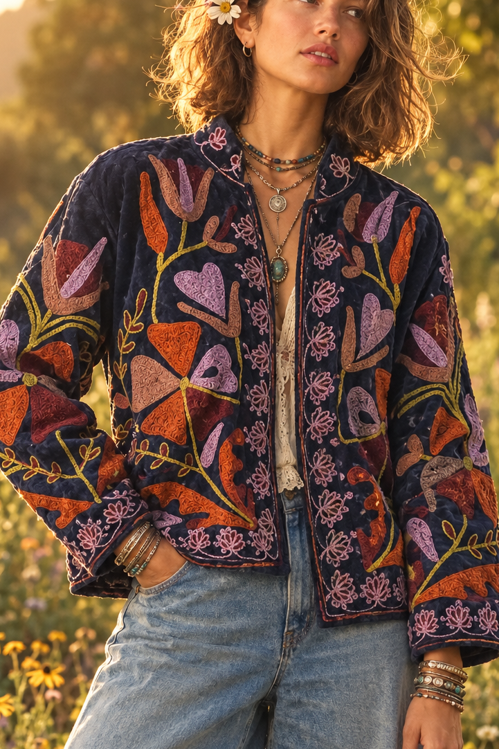 Chaqueta Suzani terciopelo bordada (copia)