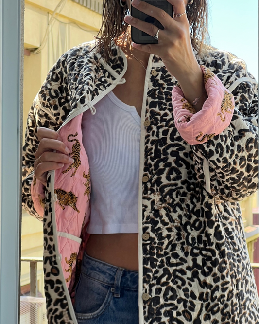 Chaqueta Animal Print Reversible