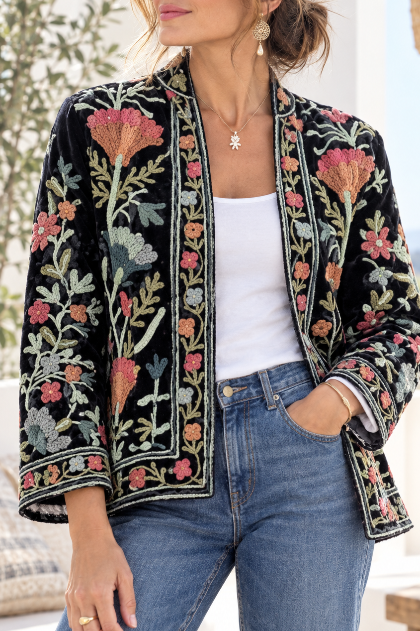 Chaqueta Suzani terciopelo