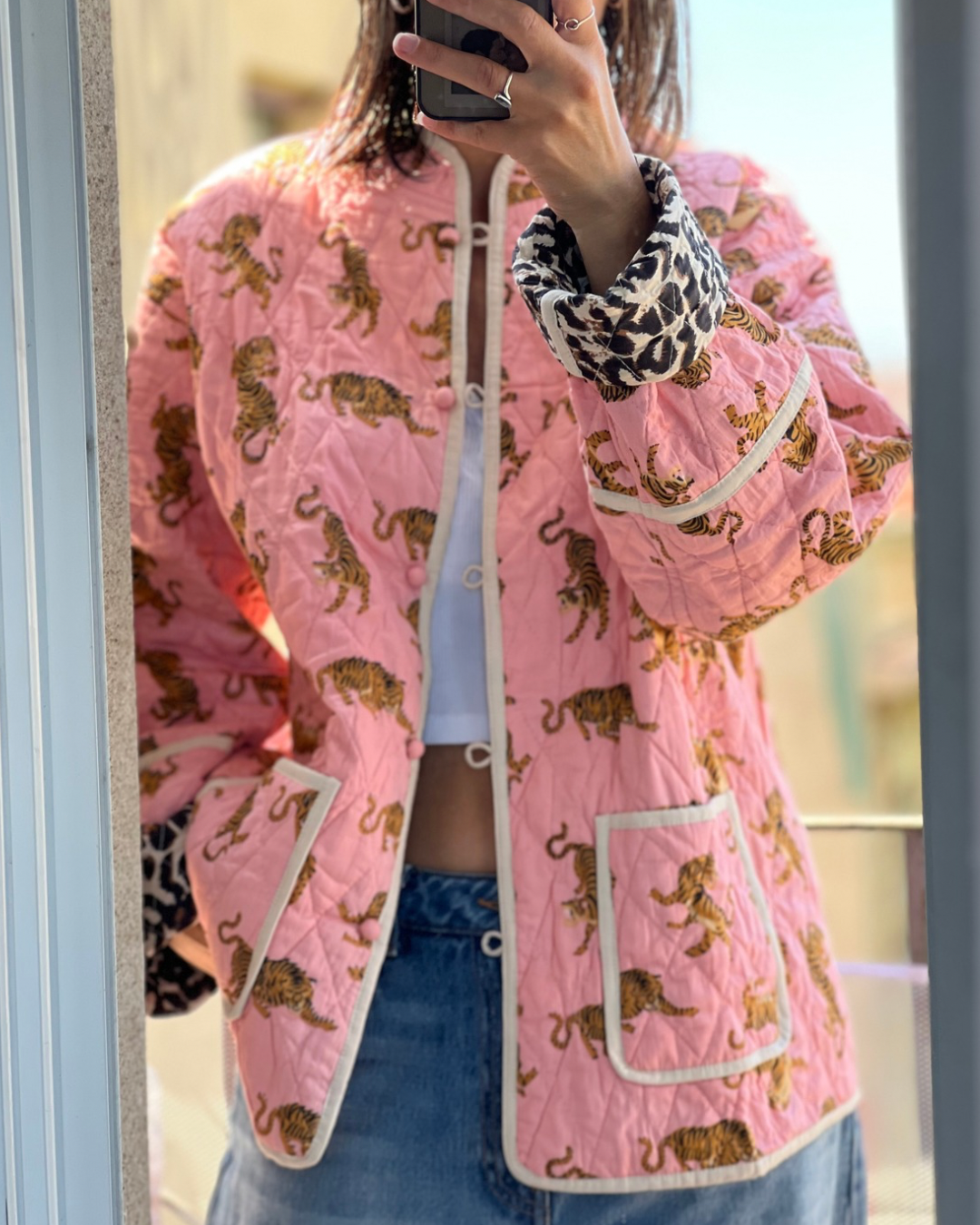 Chaqueta Animal Print Reversible