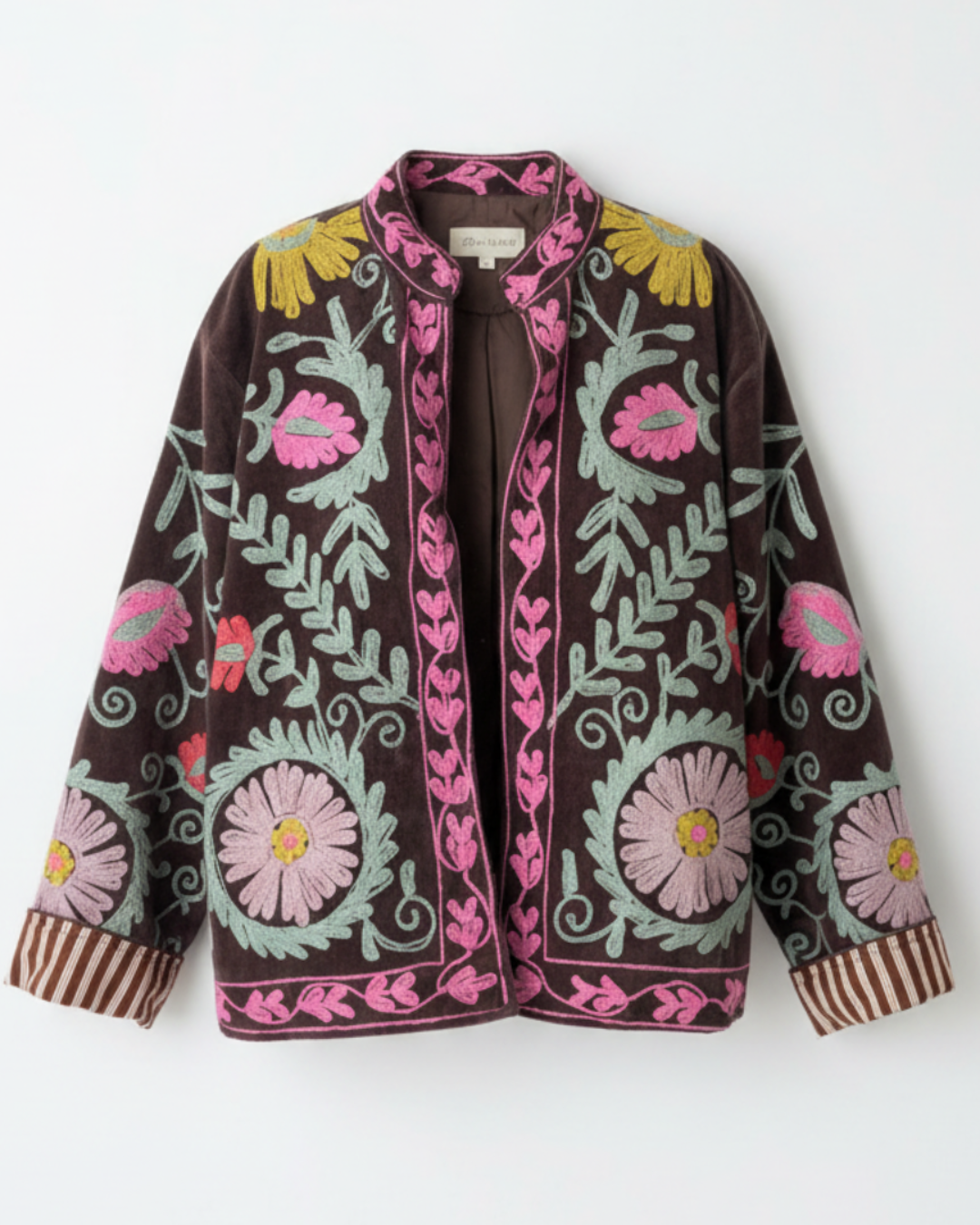 Chaqueta Suzani terciopelo bordada