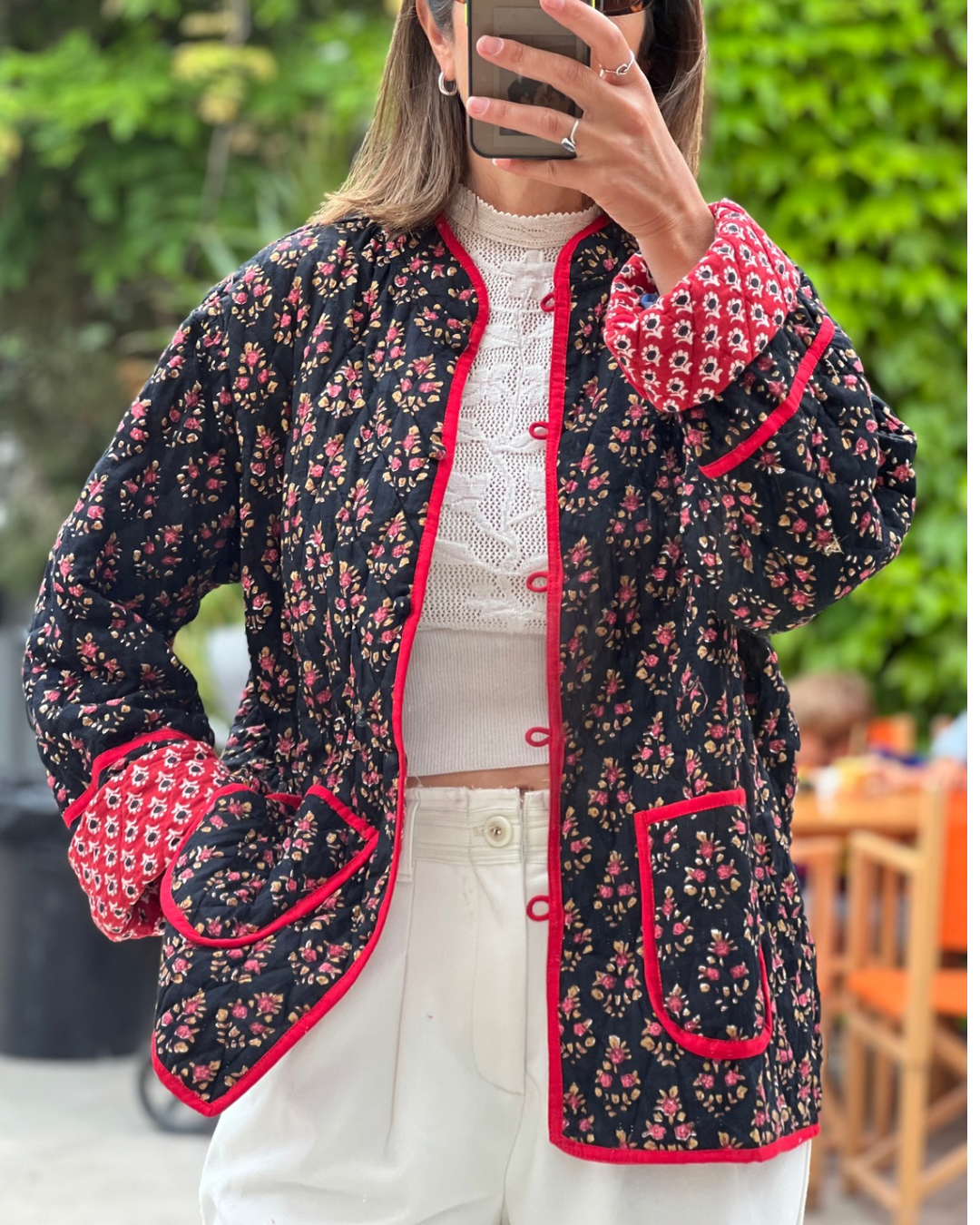 Chaqueta  Reversible flowers