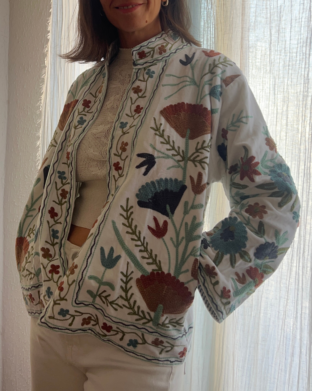 Chaqueta Suzani velvet bordada