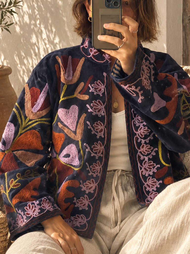 Chaqueta Suzani terciopelo bordada (copia)